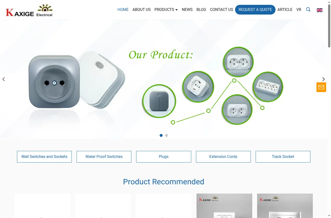 kaxige.com homepage screenshot