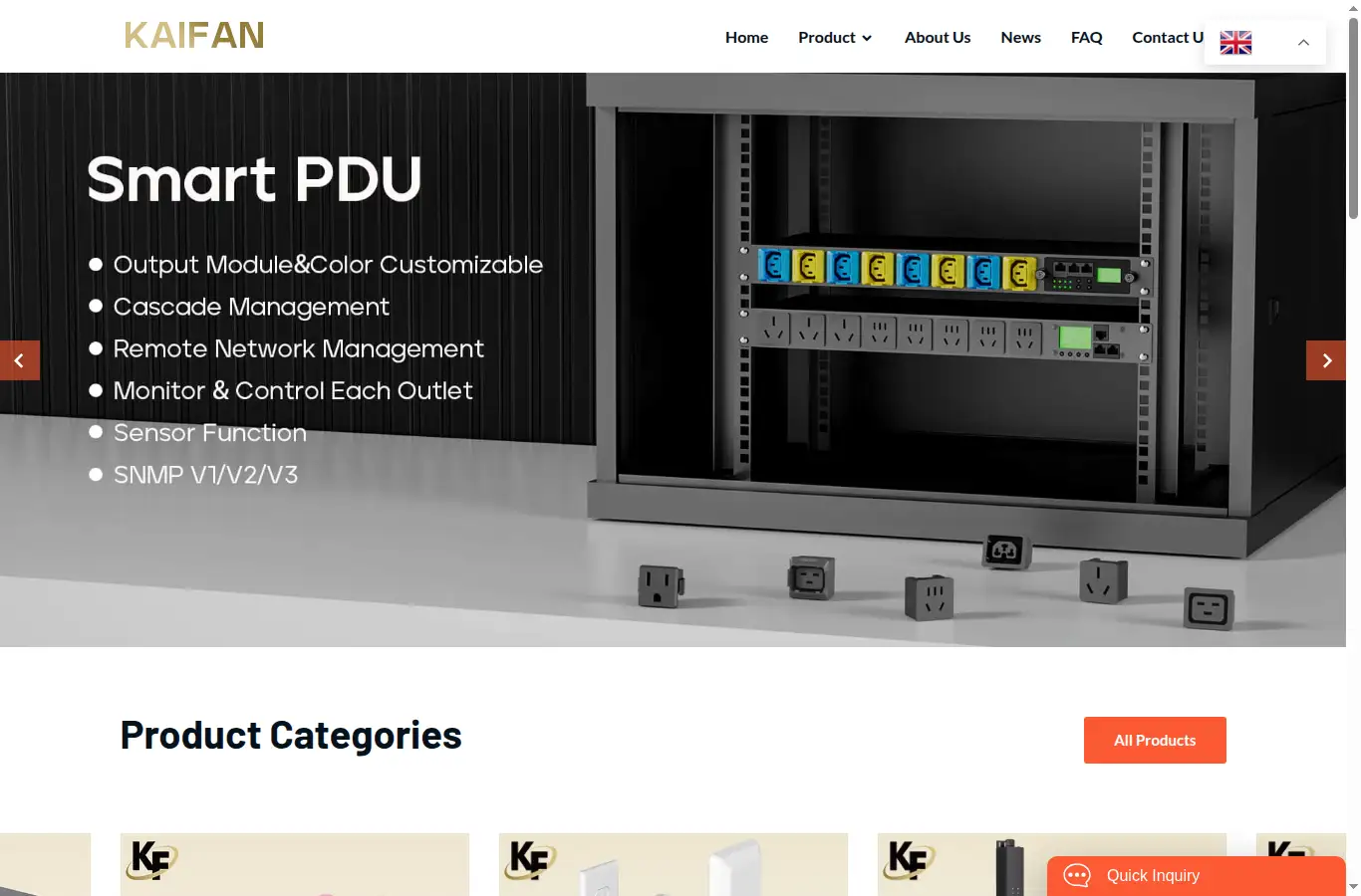 hzkaifan.com homepage screenshot