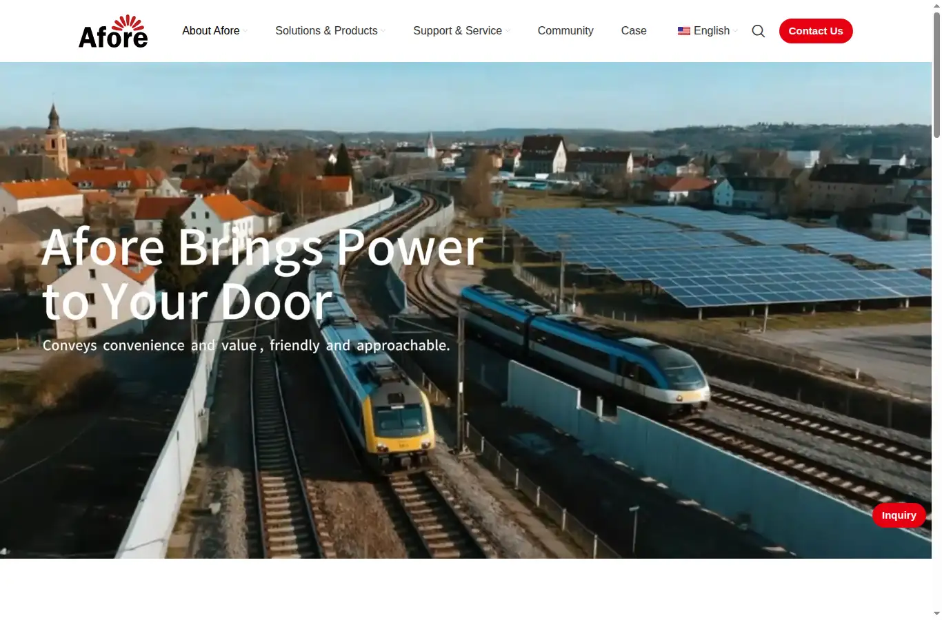 aforenergy.com homepage screenshot