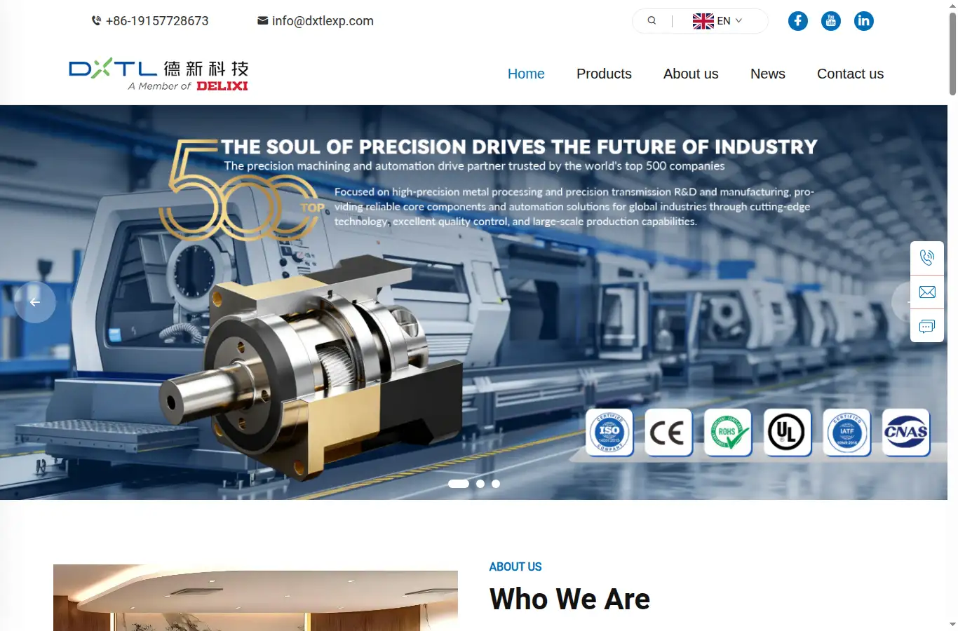 dxtlexp.com homepage screenshot