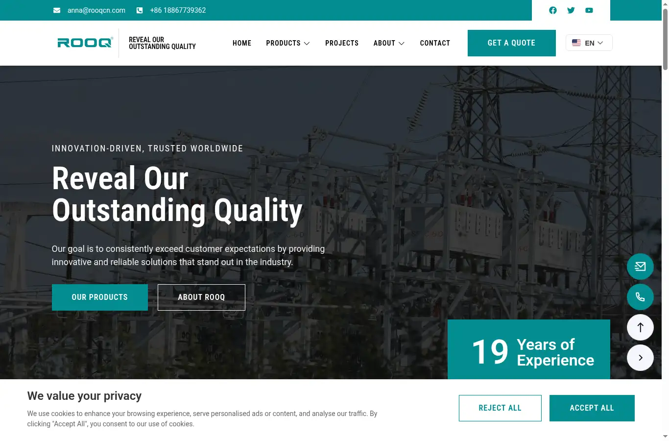 rooqcn.com homepage screenshot