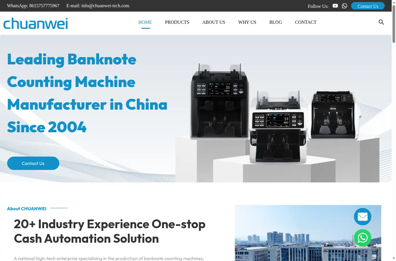 chuanwei-tech.com homepage screenshot