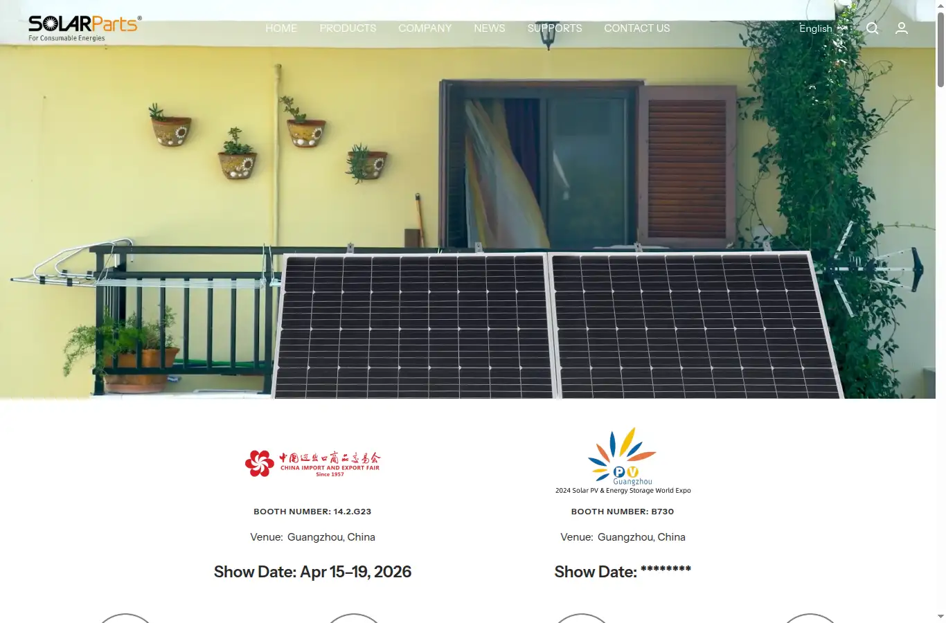 isolarparts.com homepage screenshot