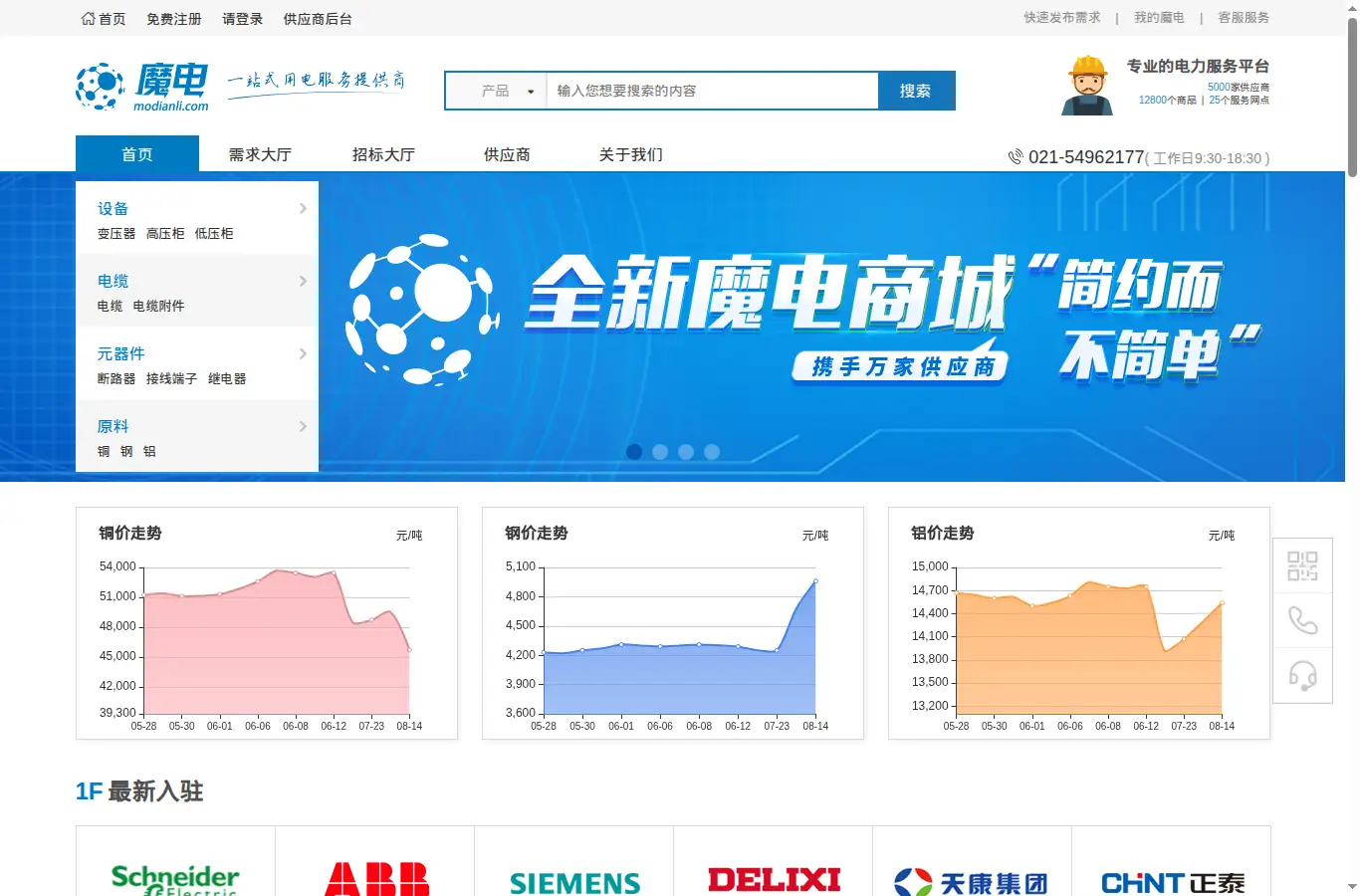 modianli.com homepage screenshot