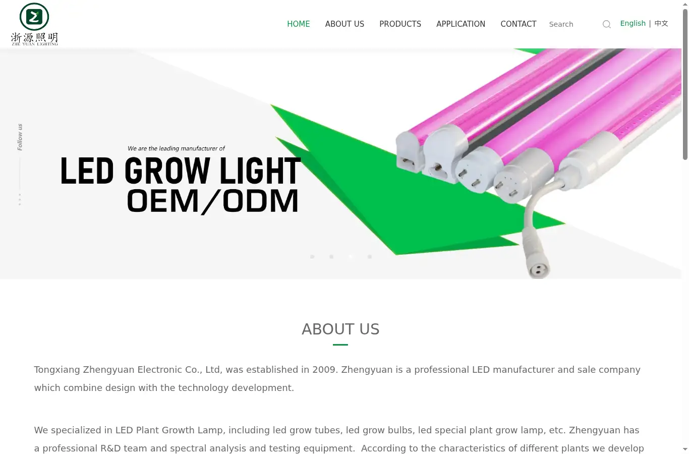 zhenengelec.com homepage screenshot