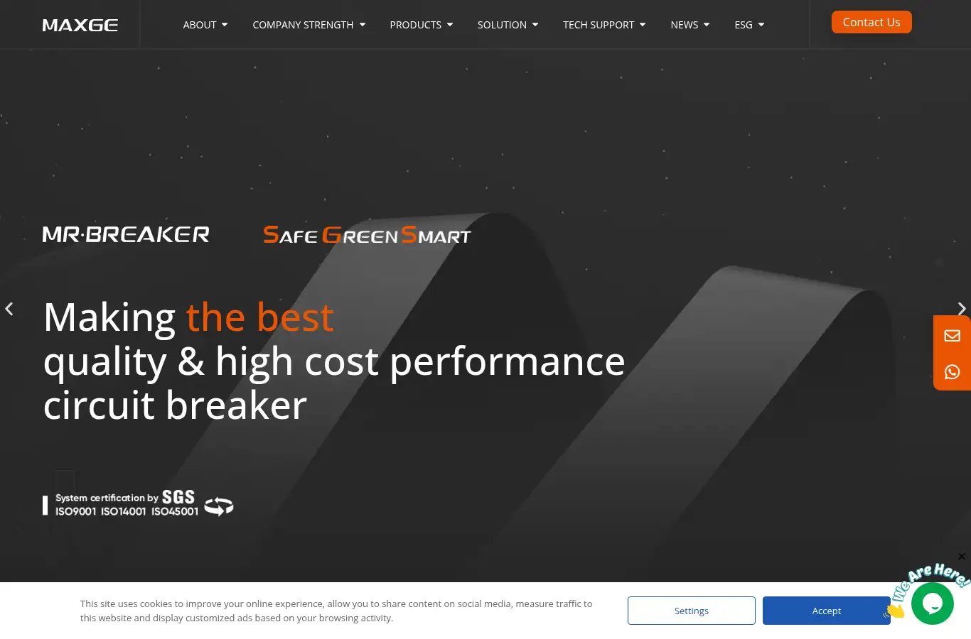 maxge.com homepage screenshot