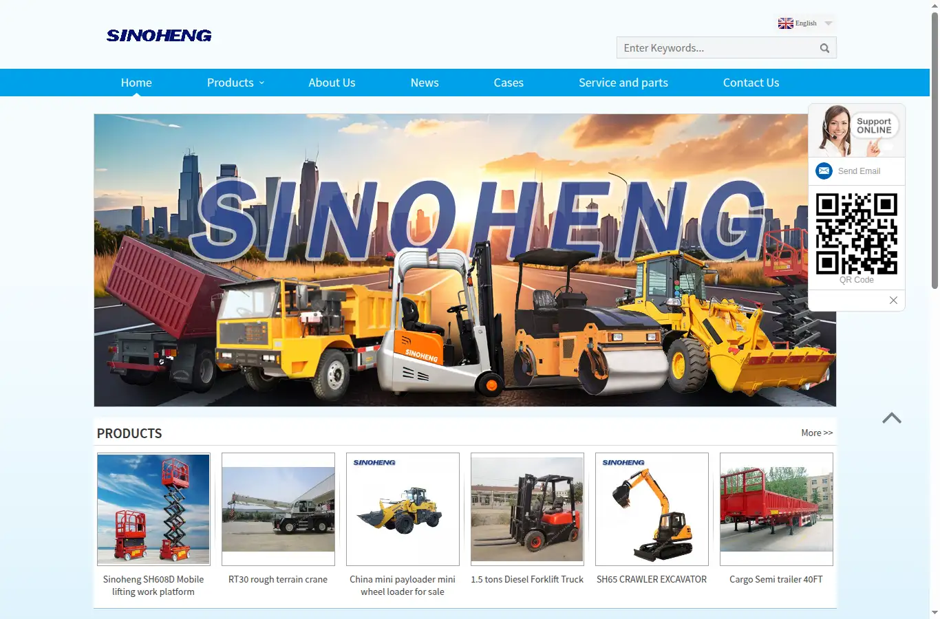 sinoheng.com homepage screenshot