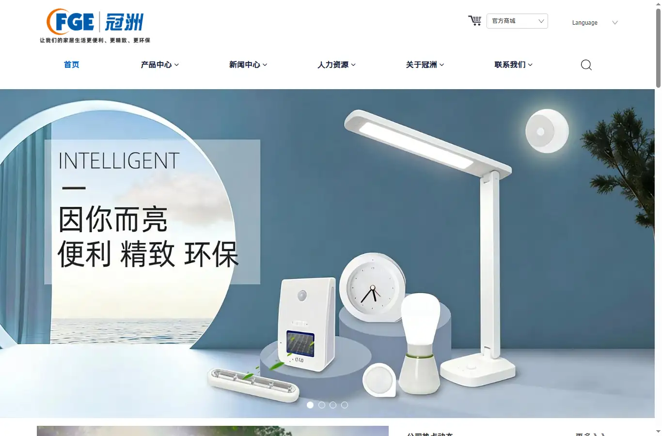 fg-electronic.com homepage screenshot