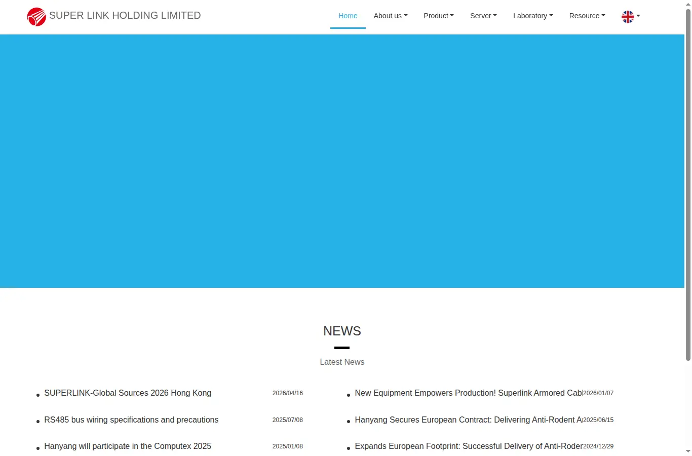 superlink.cc homepage screenshot