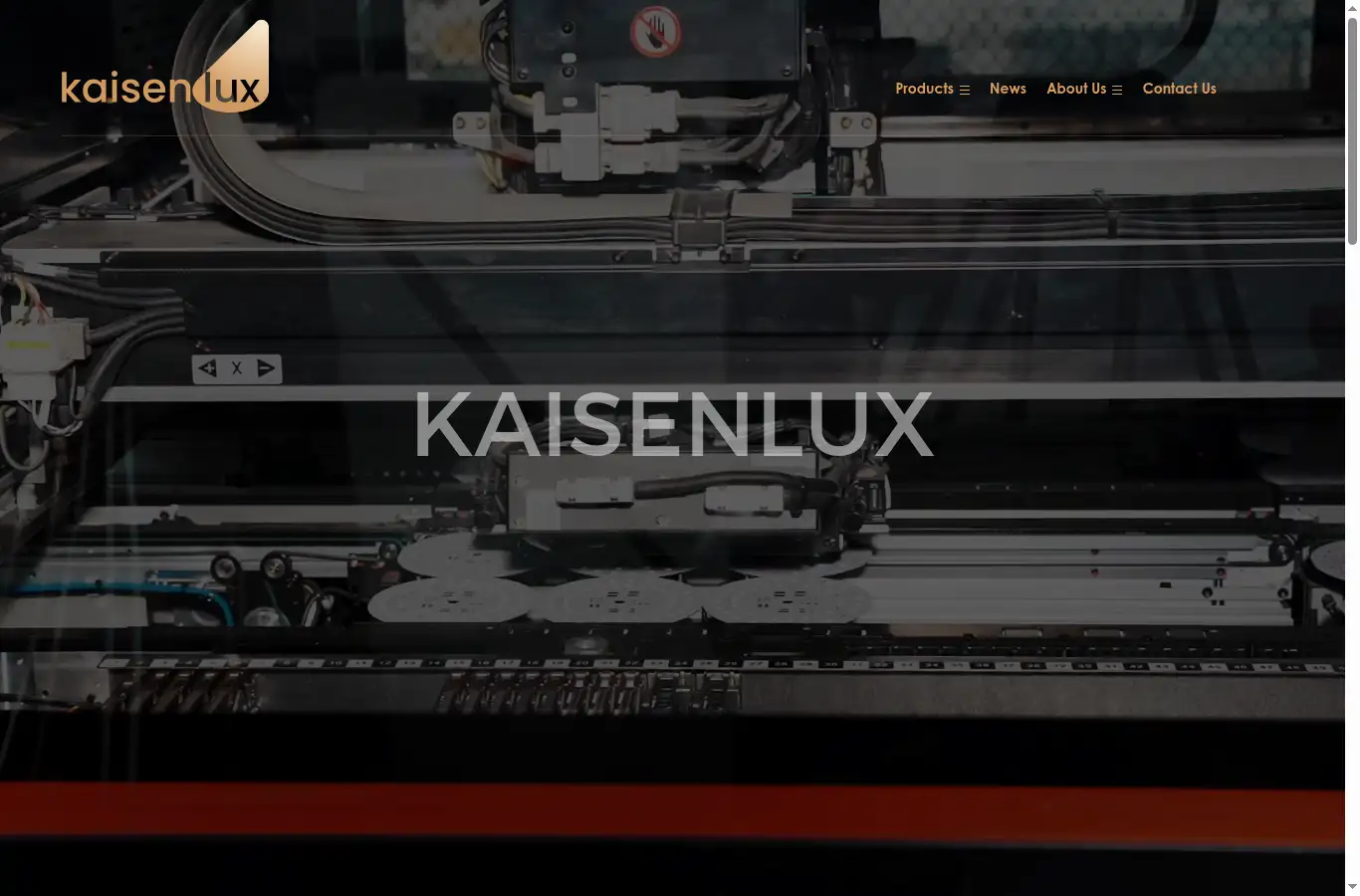 kaisen-lux.com homepage screenshot