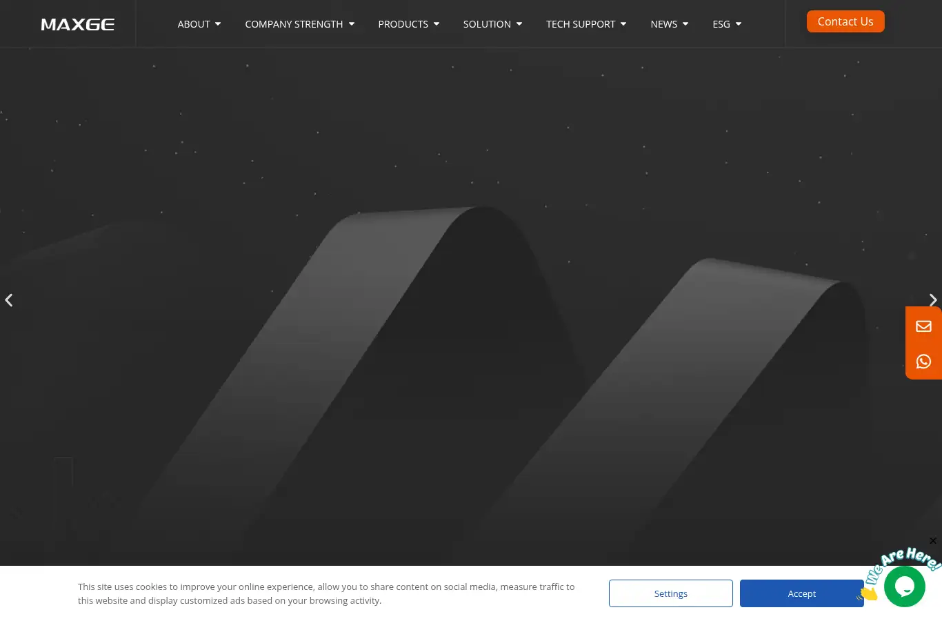 maxge.com homepage screenshot