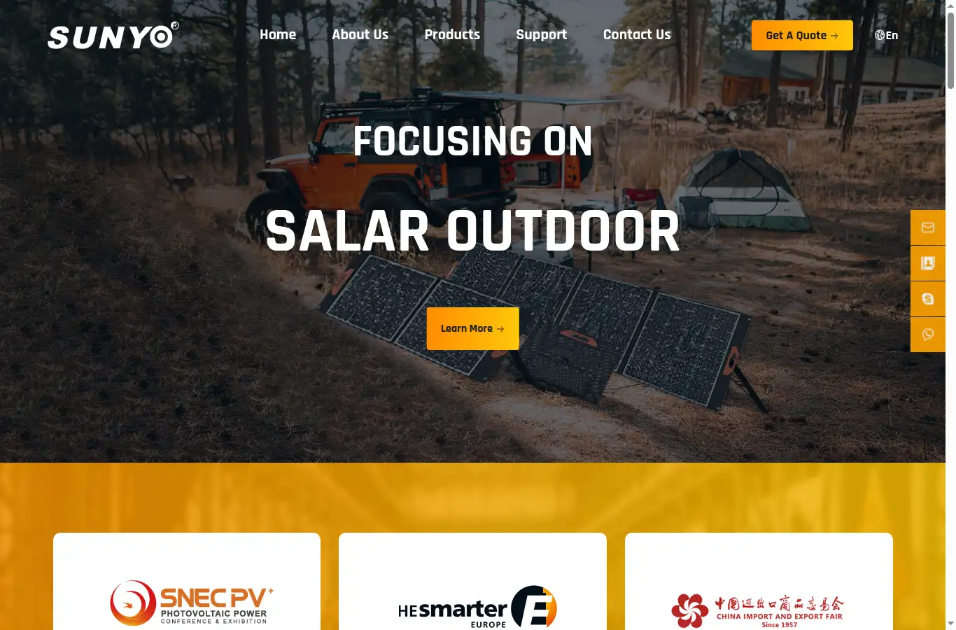 sunyooo.com homepage screenshot