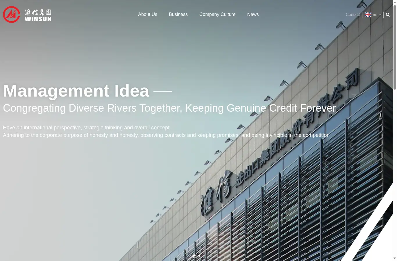 winsun-group.com homepage screenshot
