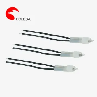 Dia.10mm Neon indicator lamp with resistor, cable BL-10-04