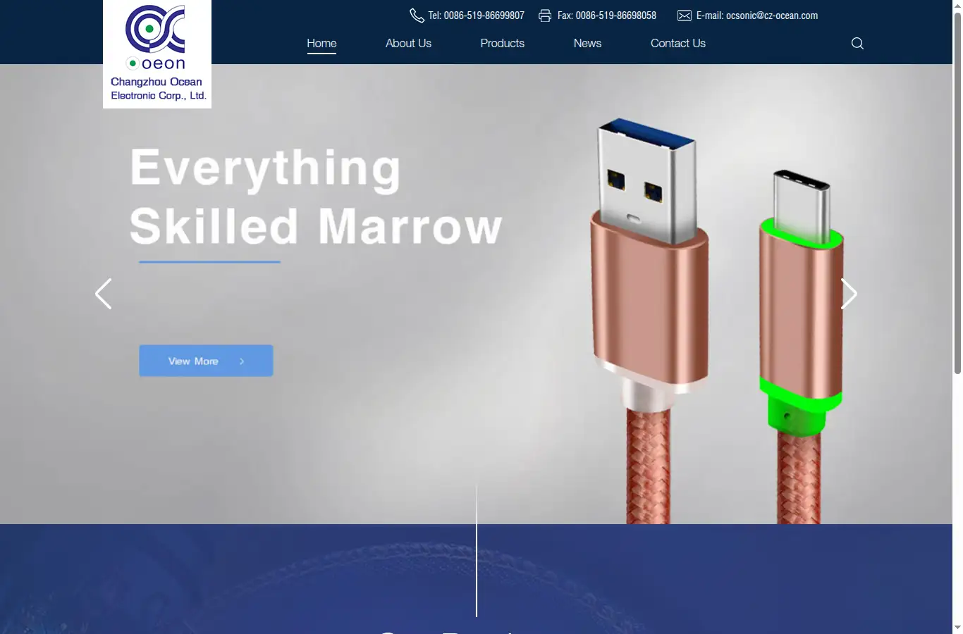 ocsonic.com homepage screenshot