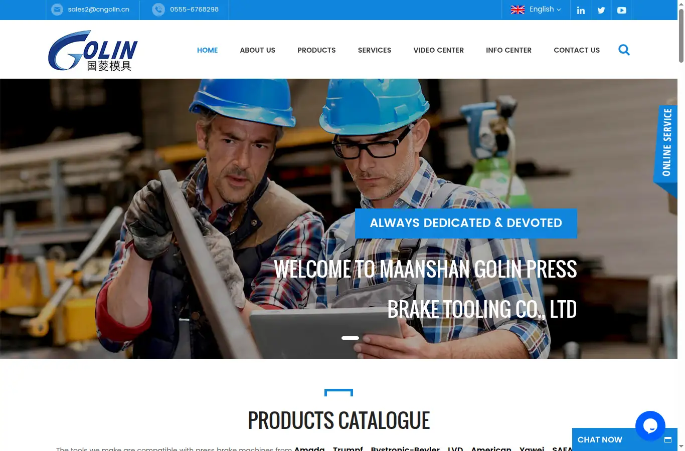 cngolin.com homepage screenshot