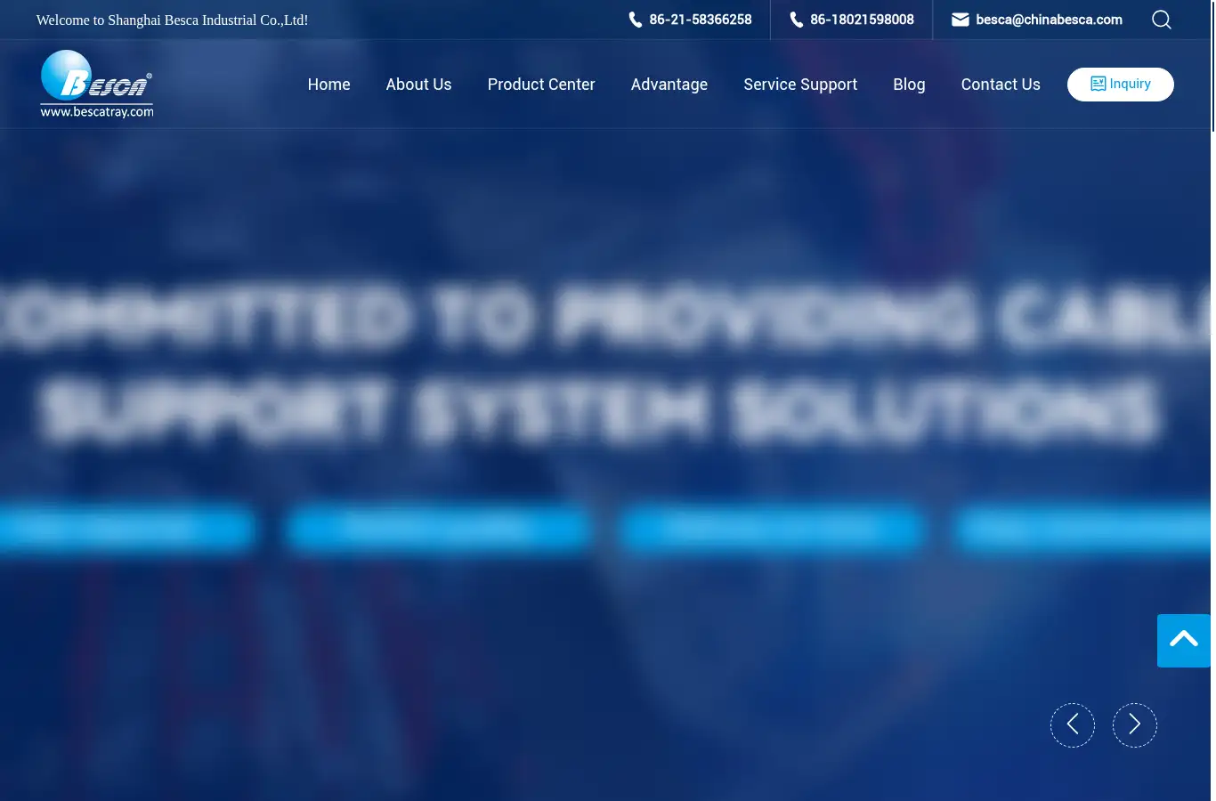 bescatray.com homepage screenshot