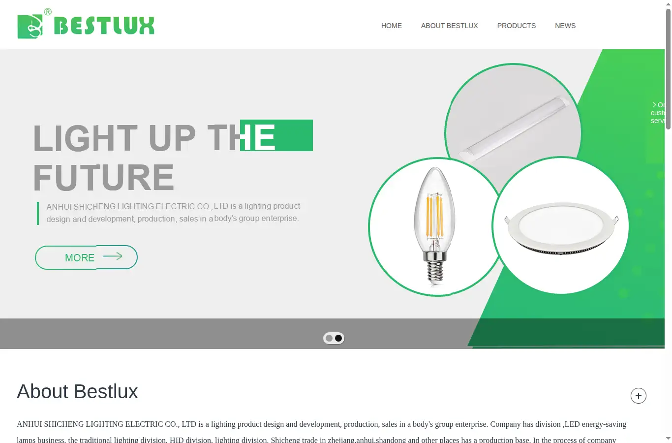 bestlux.cn homepage screenshot