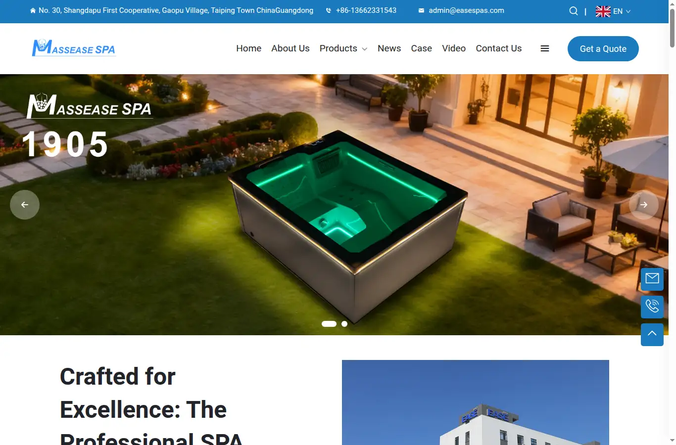 massease.com homepage screenshot