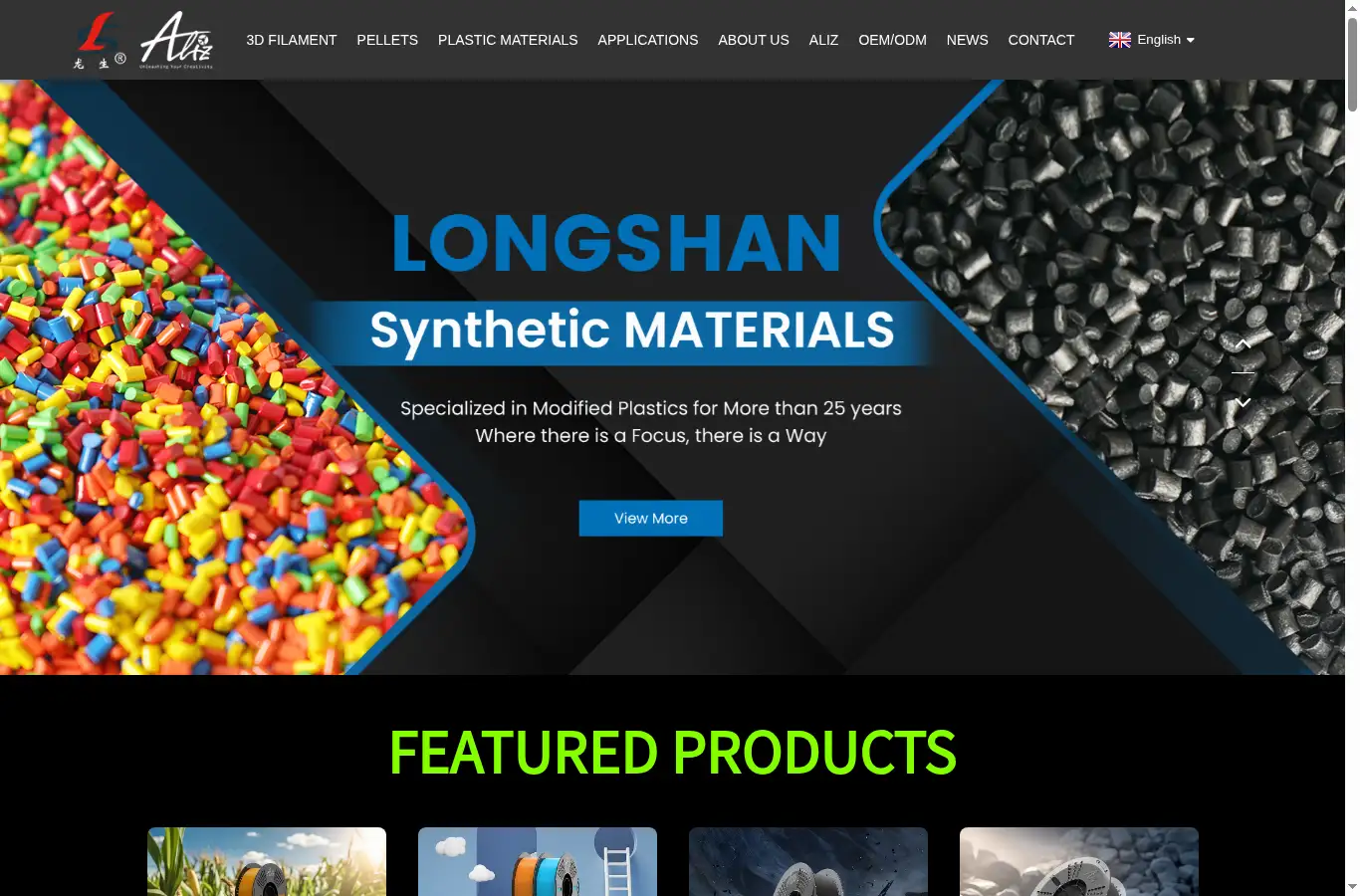 longshanplas.com homepage screenshot