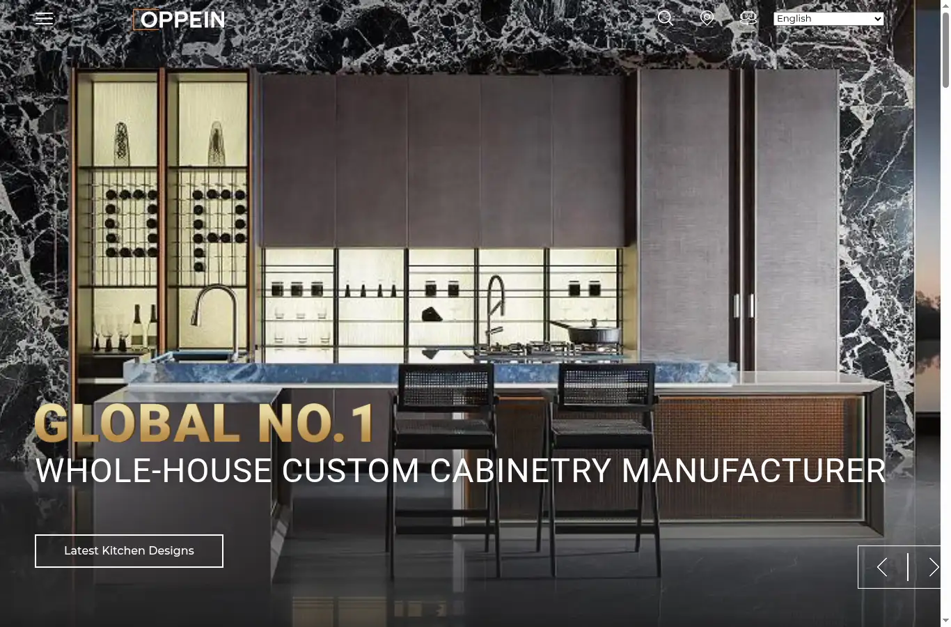 oppeinhome.com homepage screenshot