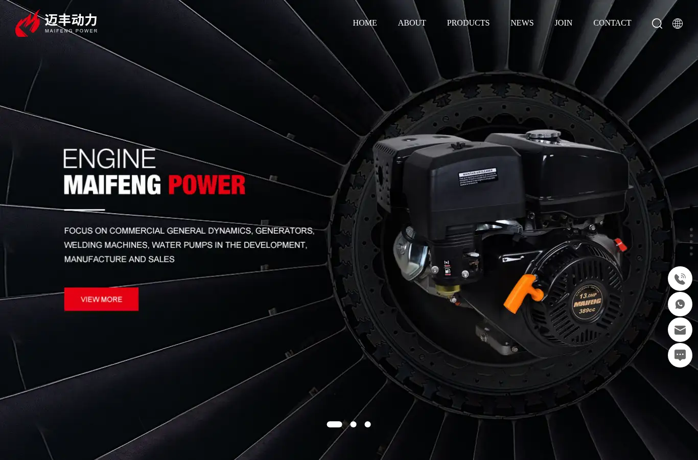 mfpower.net homepage screenshot