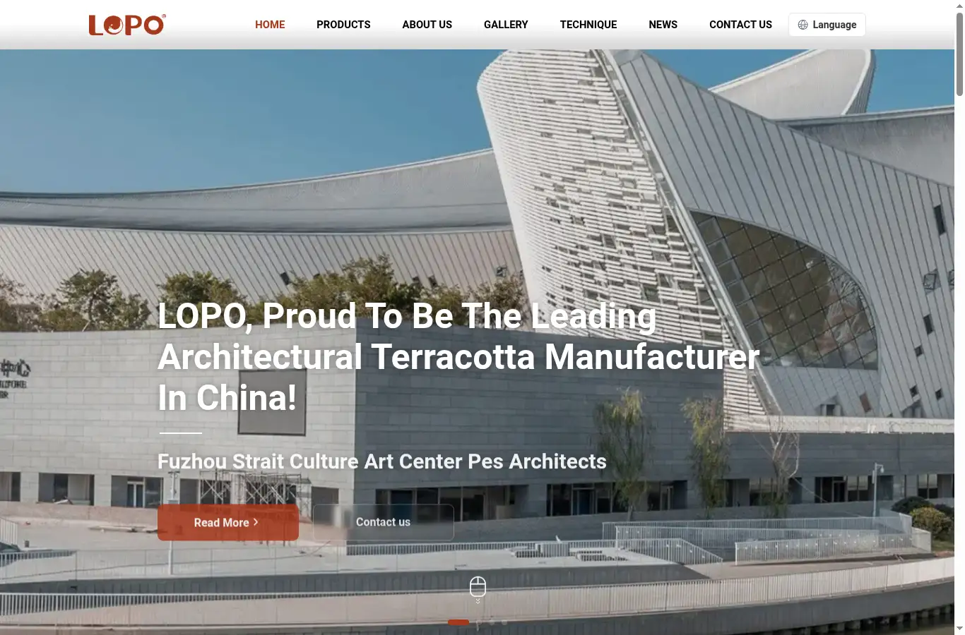 lopochina.com homepage screenshot