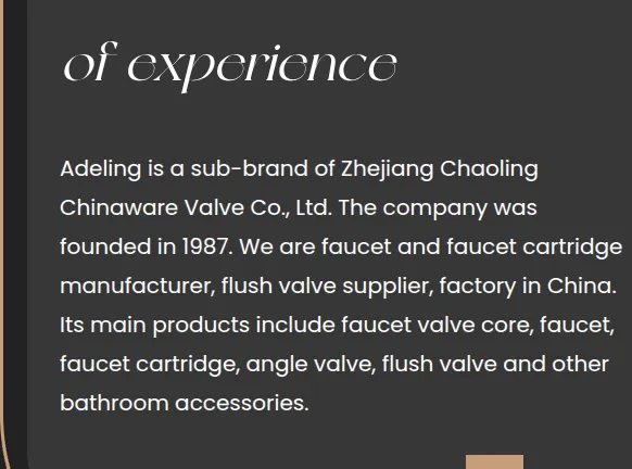 factory of Zhejiang Chaoling Chinaware Valve Co., Ltd