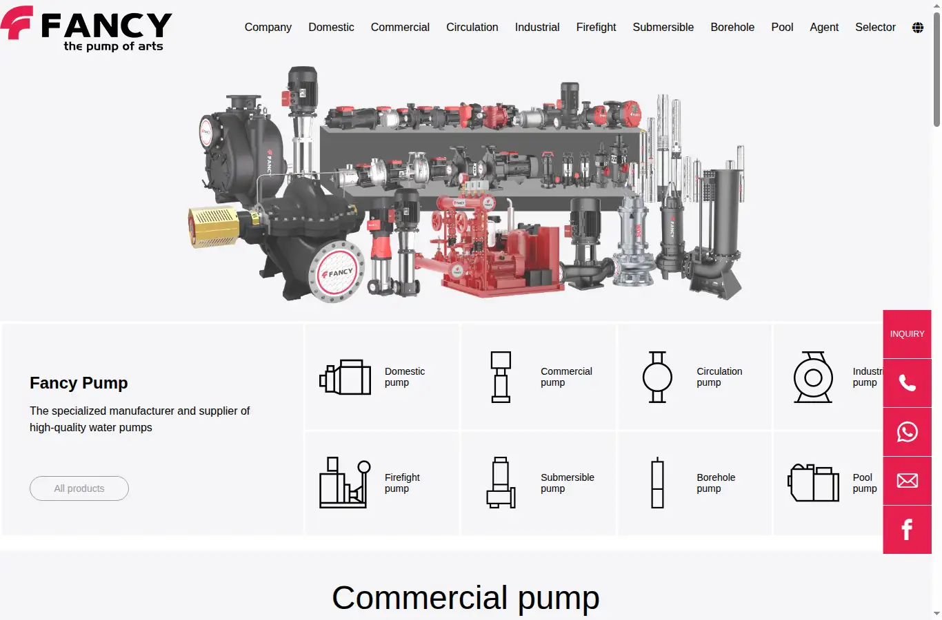 fancypump.com homepage screenshot