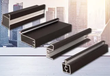 Aluminum alloy sliding door profile, 5mm glass sliding door frame