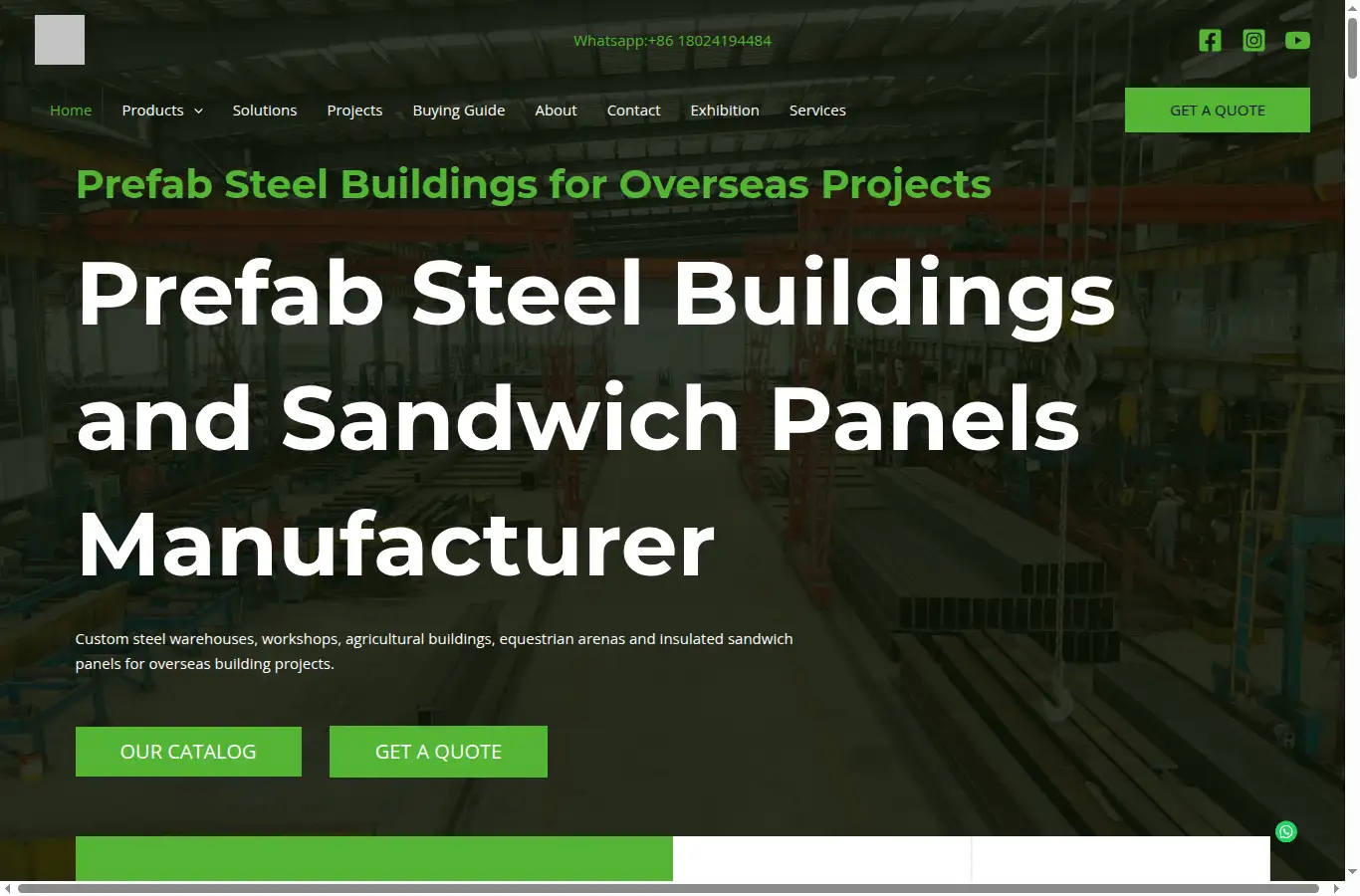 bingfasteel.com homepage screenshot