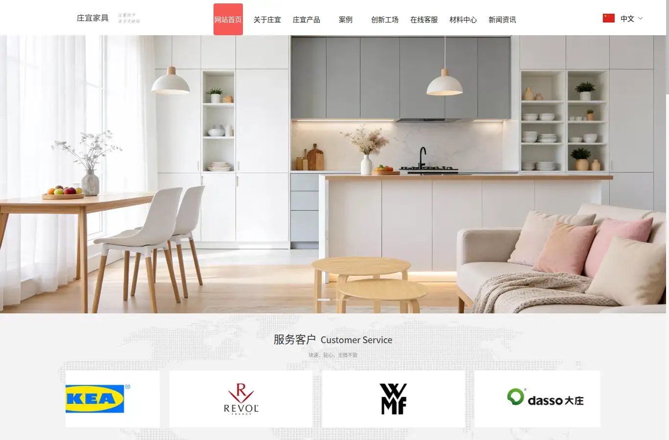 zy-furniture.com homepage screenshot