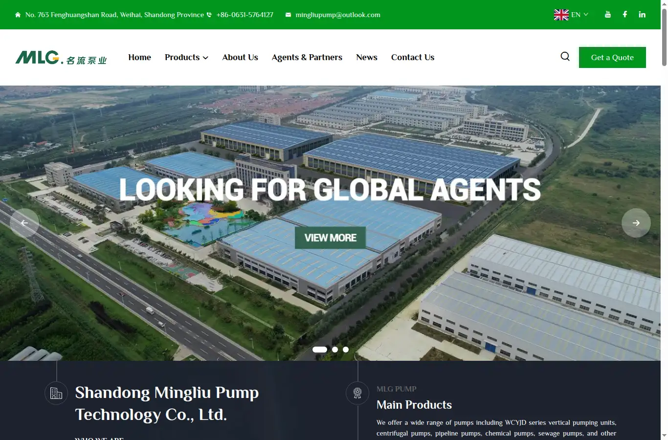mlgpump.com homepage screenshot