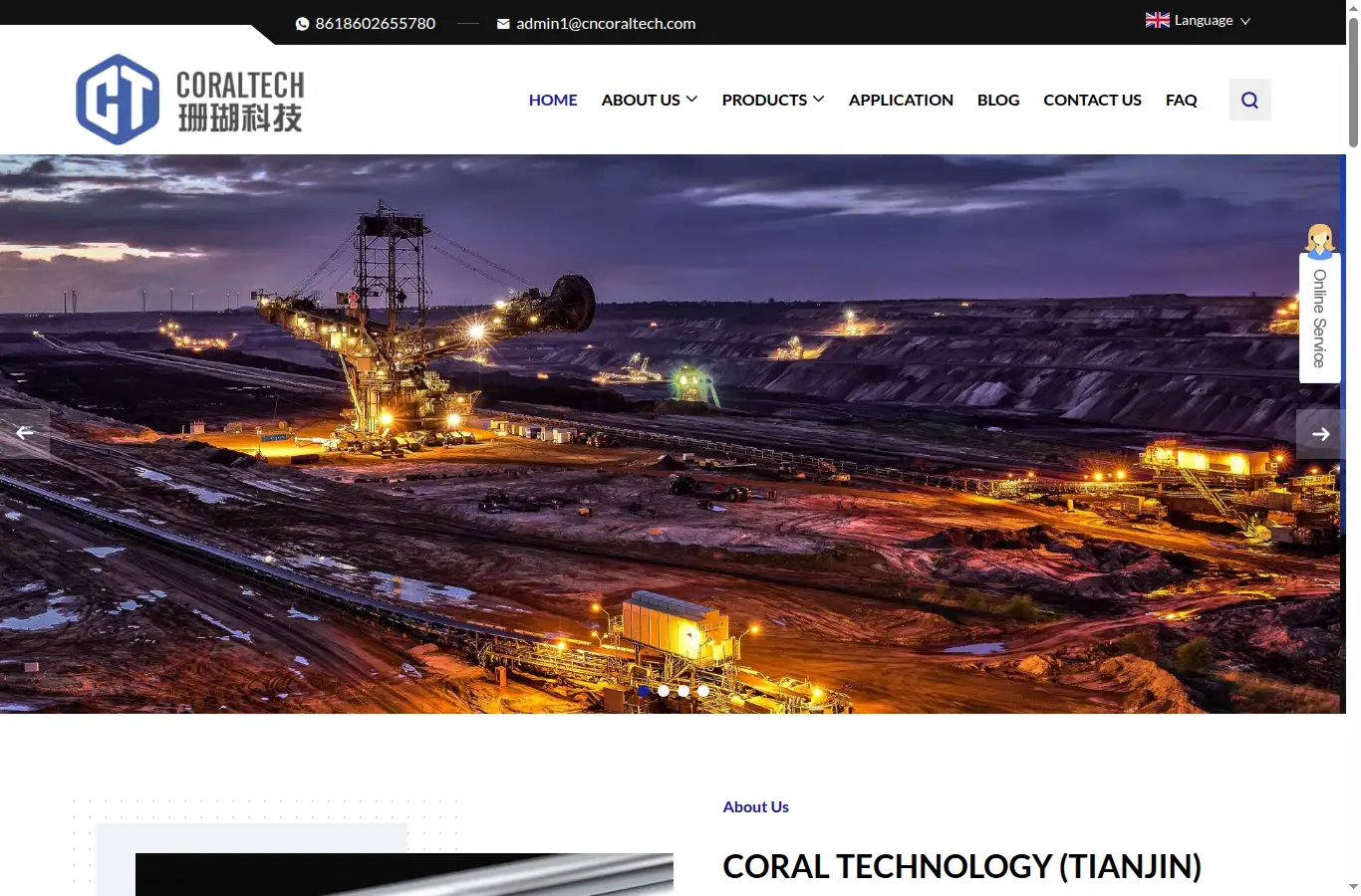 cncoraltech.com homepage screenshot