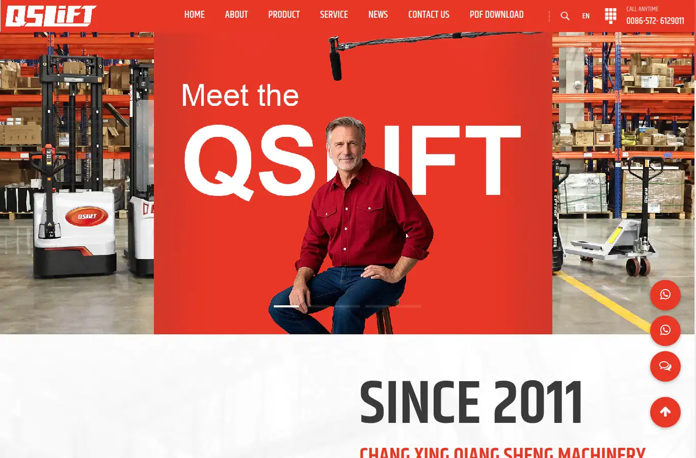 qslift.com homepage screenshot