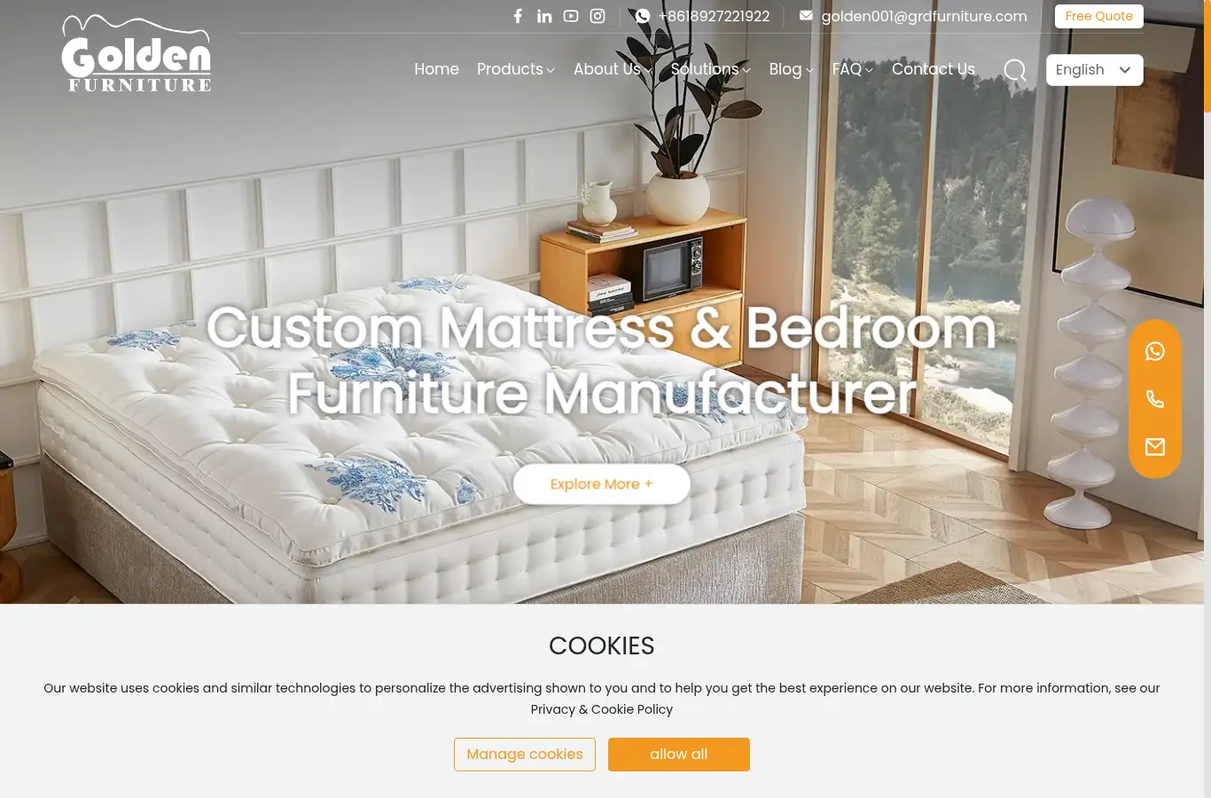 grdfurniture.com homepage screenshot