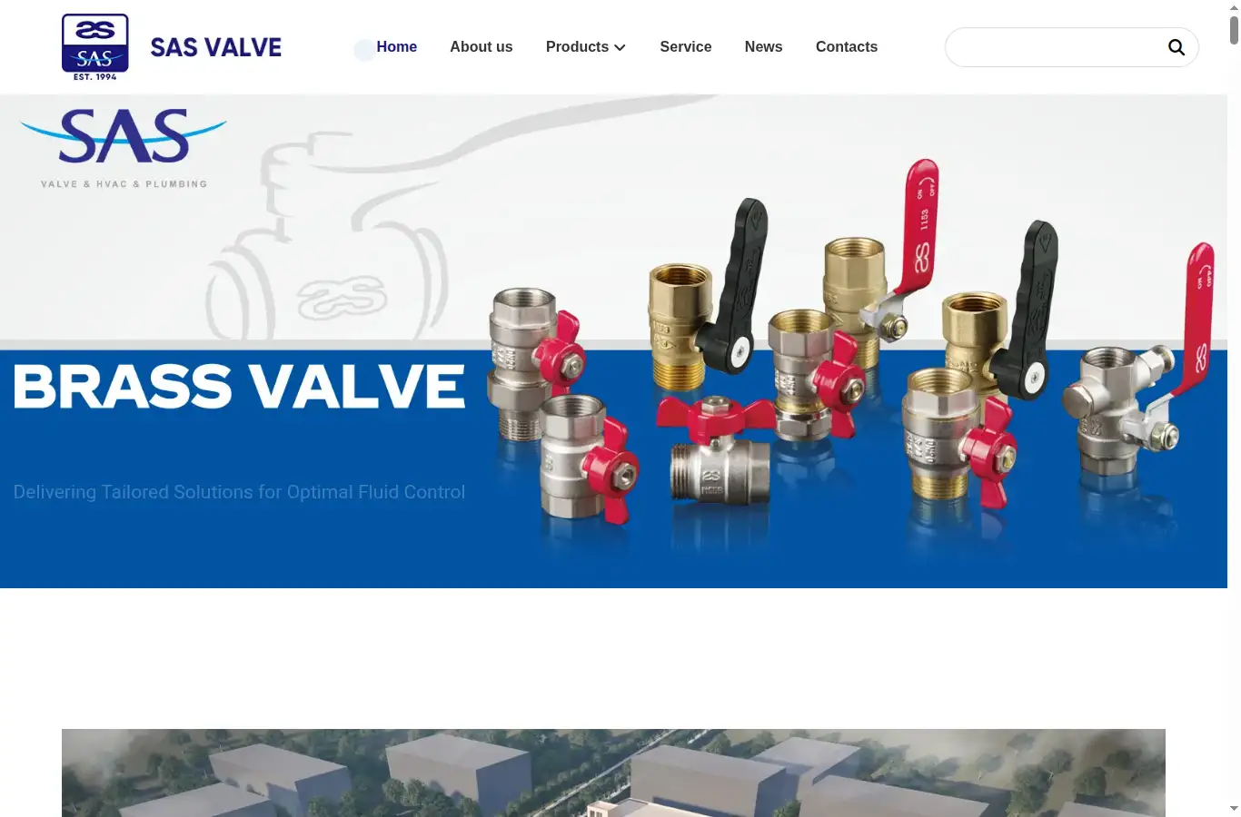 sasvalve.com homepage screenshot